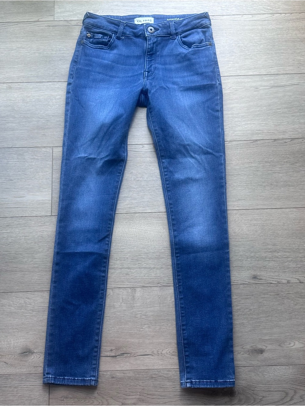 DL1961 Amanda Skinny Jeans 28 Trance‎ Dark Wash Stretch Denim Mid Rise